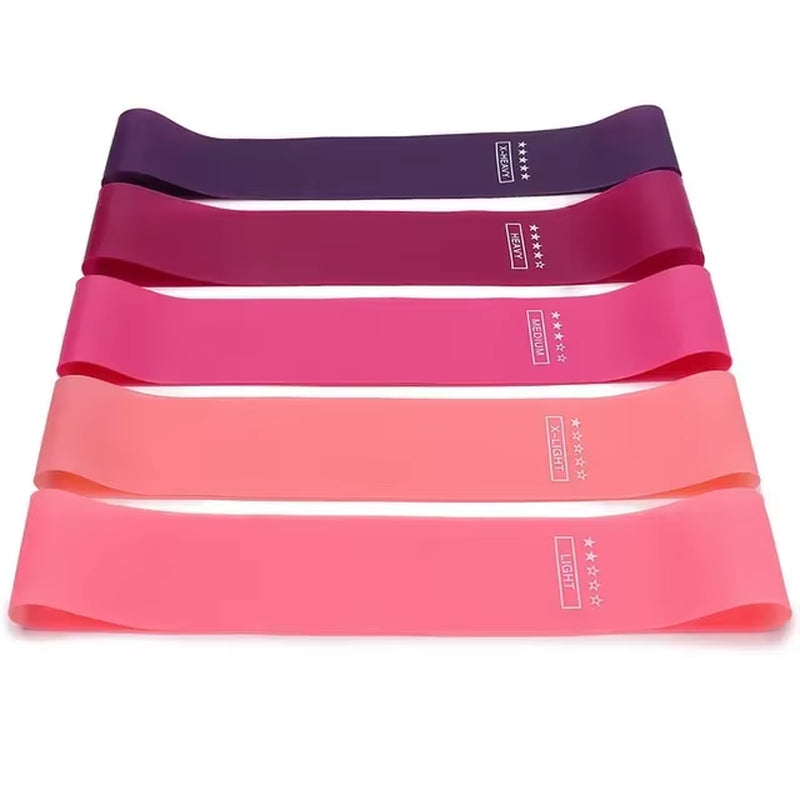 Elevate Your Fitness Routine with Portable Rubber Resistance Bands - Ideal for Yoga, Pilates, Crossfit, and More!