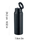 Stay Hydrated in Style: 24 Oz Insulated Stainless Steel Sports Bottle with Magnetic Phone Holder for Outdoor Adventures