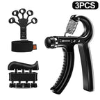 5-60Kg Adjustable Hand Grip Strength Strengthener Trainer Full Set with Counter Wrist Forearm and Hand Exerciser for Muscle