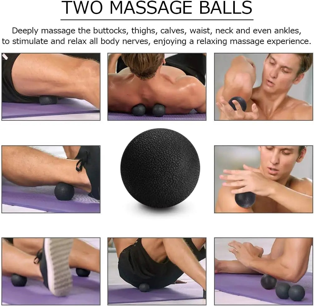 Ultimate 5-in-1 Massage Set: Foam Roller, Massage Stick, and Ball for Deep Muscle Relief in Pilates and Yoga MyCrushFit