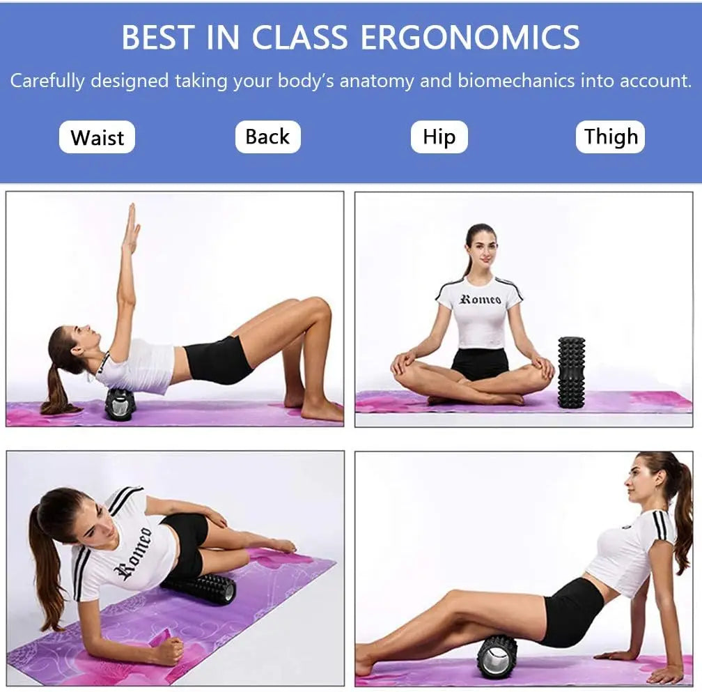 Ultimate 5-in-1 Massage Set: Foam Roller, Massage Stick, and Ball for Deep Muscle Relief in Pilates and Yoga MyCrushFit