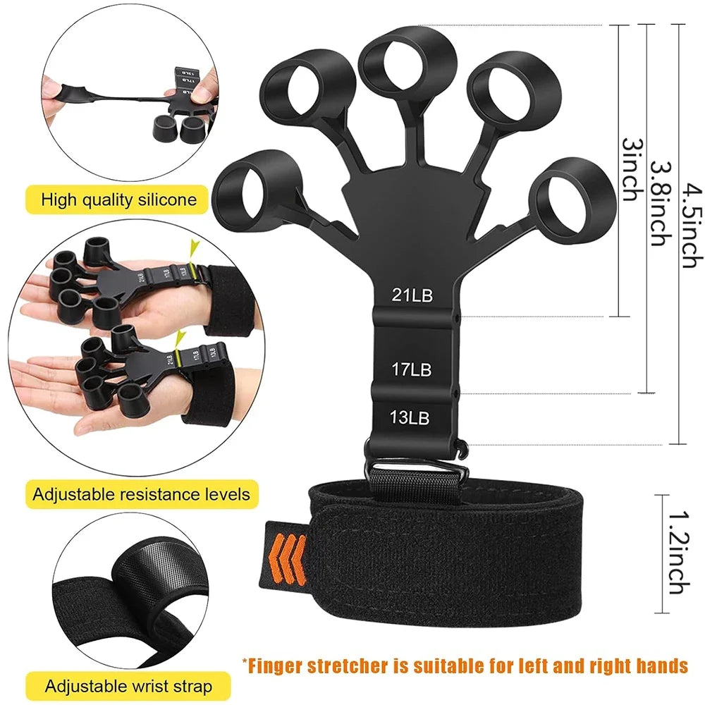 5-60Kg Adjustable Hand Grip Strength Strengthener Trainer Full Set with Counter Wrist Forearm and Hand Exerciser for Muscle MyCrushFitStore
