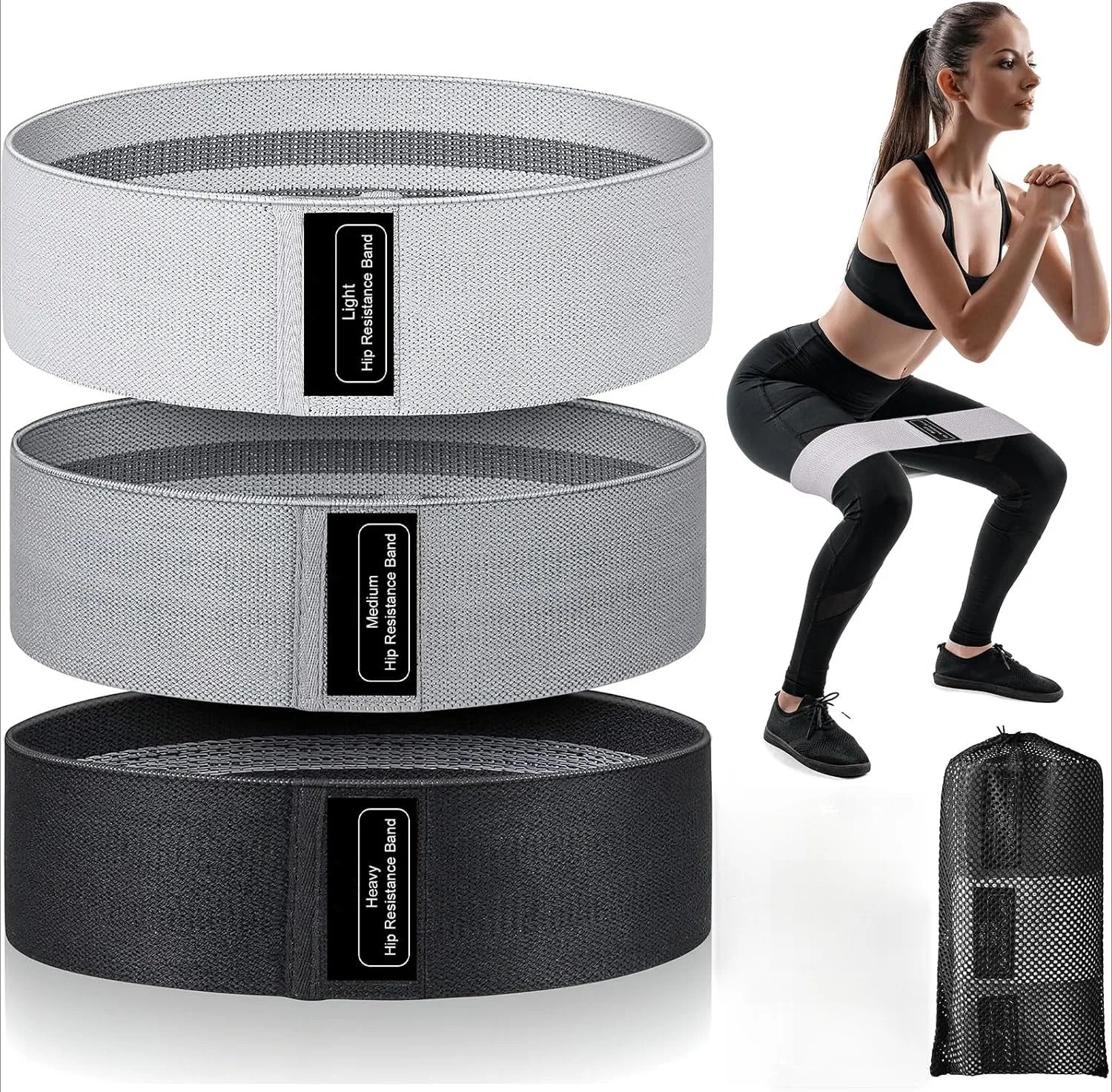Elevate Your Workout with Our Premium Resistance Bands - Versatile Fabric Loop Bands for Ultimate Butt, Leg, and Thigh Training