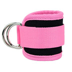 Gym Ankle Straps Double D-Ring Adjustable Neoprene Padded Cuffs Ankle Weight Leg Training Brace Support Sport Safety Abductors