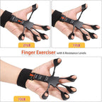 5-60Kg Adjustable Hand Grip Strength Strengthener Trainer Full Set with Counter Wrist Forearm and Hand Exerciser for Muscle MyCrushFitStore