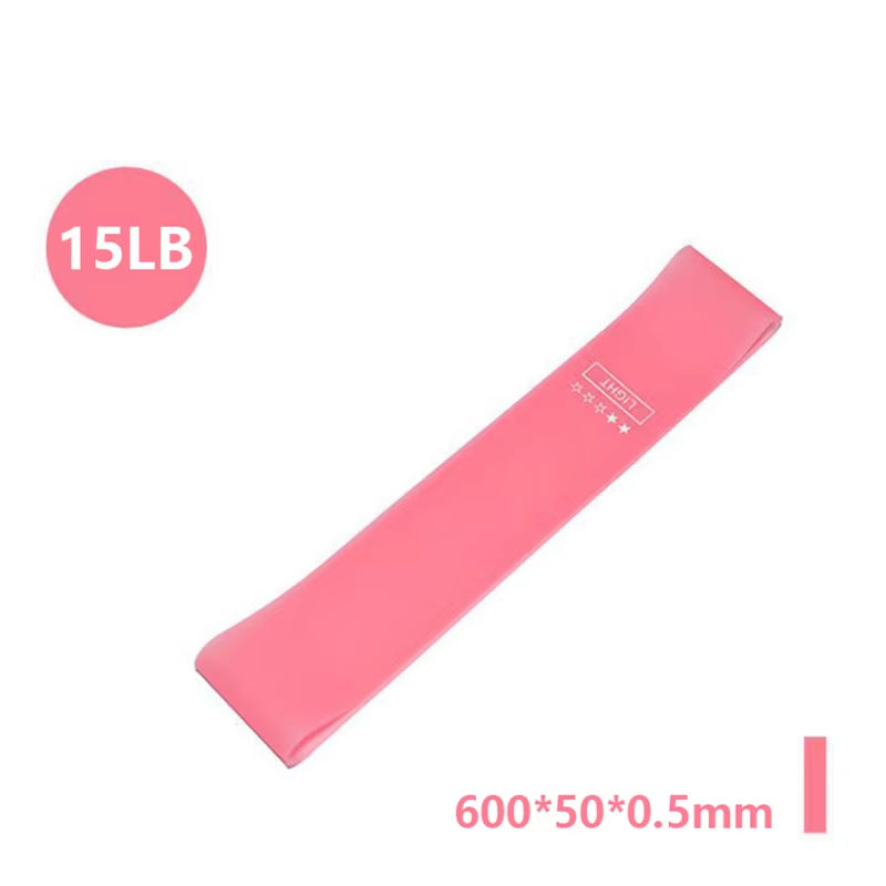 Elevate Your Fitness Routine with Portable Rubber Resistance Bands - Ideal for Yoga, Pilates, Crossfit, and More!