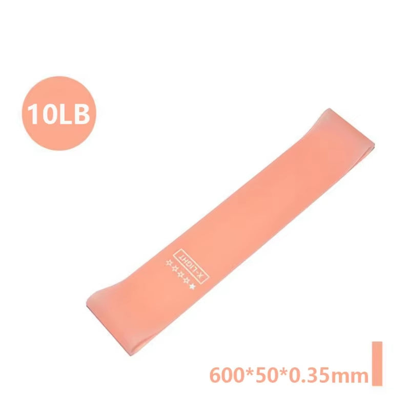 Elevate Your Fitness Routine with Portable Rubber Resistance Bands - Ideal for Yoga, Pilates, Crossfit, and More!