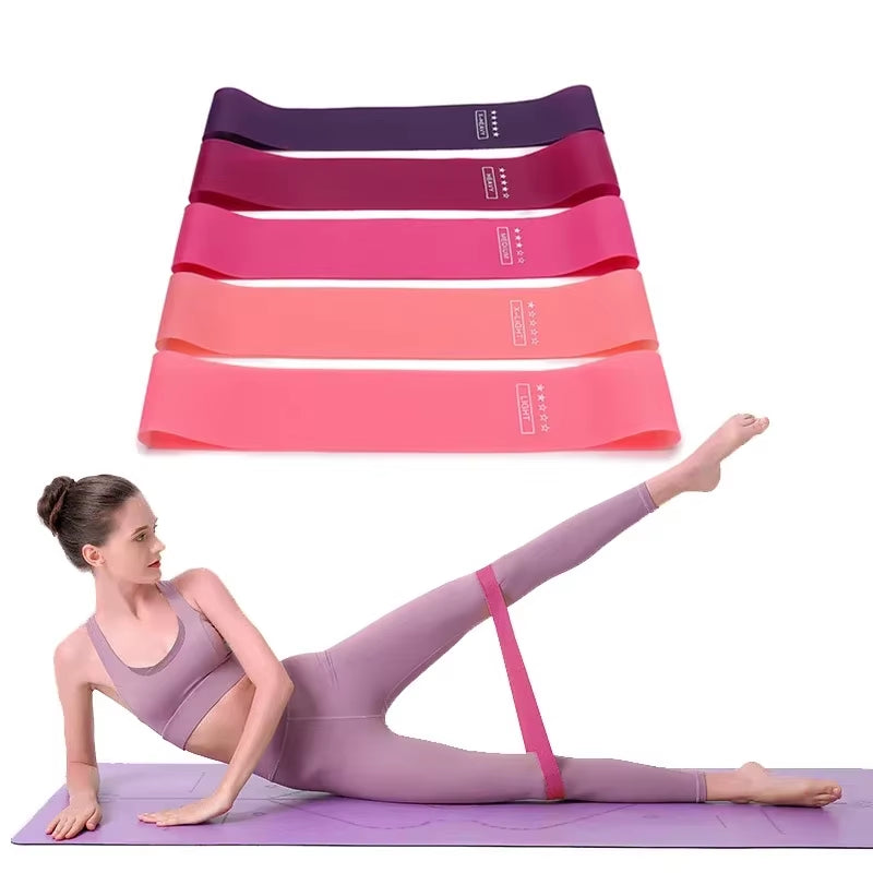Elevate Your Fitness Routine with Portable Rubber Resistance Bands - Ideal for Yoga, Pilates, Crossfit, and More!