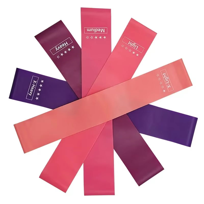 Elevate Your Fitness Routine with Portable Rubber Resistance Bands - Ideal for Yoga, Pilates, Crossfit, and More!