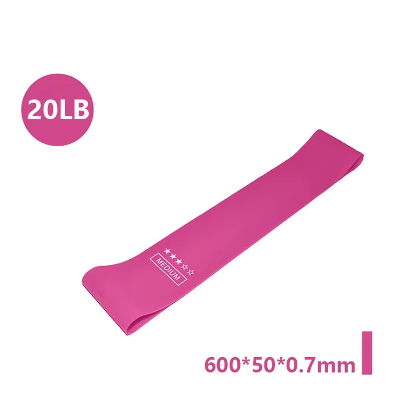 Elevate Your Fitness Routine with Portable Rubber Resistance Bands - Ideal for Yoga, Pilates, Crossfit, and More!