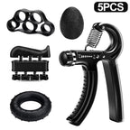 5-60Kg Adjustable Hand Grip Strength Strengthener Trainer Full Set with Counter Wrist Forearm and Hand Exerciser for Muscle